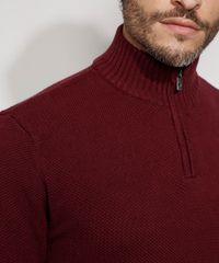Sueter-de-Trico-Masculino-Texturizado-Gola-Alta-Vinho-9790144-Vinho_6