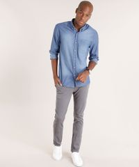 Calca-Masculina-Chino-Skinny-em-Algodao---Sustentavel-Chumbo-9108160-Chumbo_3