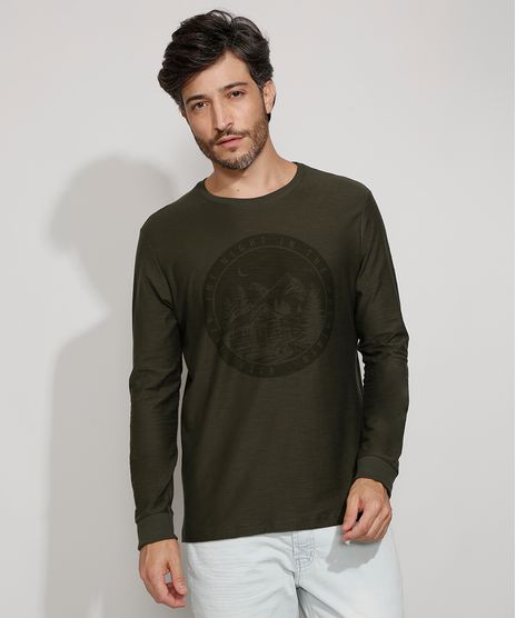 Camiseta-Masculina-Manga-Longa-Cabana-Gola-Careca-Verde-Militar-9981170-Verde_Militar_1