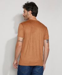 Camiseta-de-Suede-Masculina-Slim-Manga-Curta-Gola-Careca-Caramelo-9980946-Caramelo_2