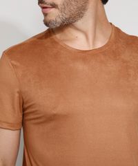 Camiseta-de-Suede-Masculina-Slim-Manga-Curta-Gola-Careca-Caramelo-9980946-Caramelo_4