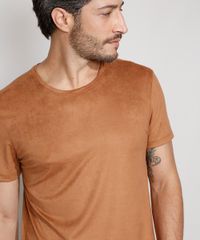 Camiseta-de-Suede-Masculina-Slim-Manga-Curta-Gola-Careca-Caramelo-9980946-Caramelo_5