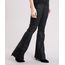 Calca-Feminina-Flare-Resinada-com-Botoes-na-Barra-Cintura-Super-Alta-Preta-9113401-Preto_1