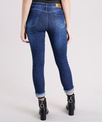 Calca-Jeans-Feminina-Cropped-Sawary-com-Barra-Dobrada-Desfiada-Azul-Escuro-9162716-Azul_Escuro_2