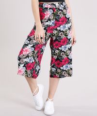 Calca-Feminina-Pantacourt-Estampada-Floral-Preta-8903740-Preto_1