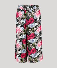 Calca-Feminina-Pantacourt-Estampada-Floral-Preta-8903740-Preto_5