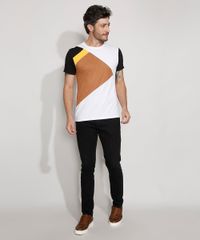 Camiseta-Masculina-Slim-Manga-Curta-com-Recortes-e-Suede-Gola-Careca-Branca-9981476-Branco_3