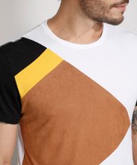 Camiseta-Masculina-Slim-Manga-Curta-com-Recortes-e-Suede-Gola-Careca-Branca-9981476-Branco_4