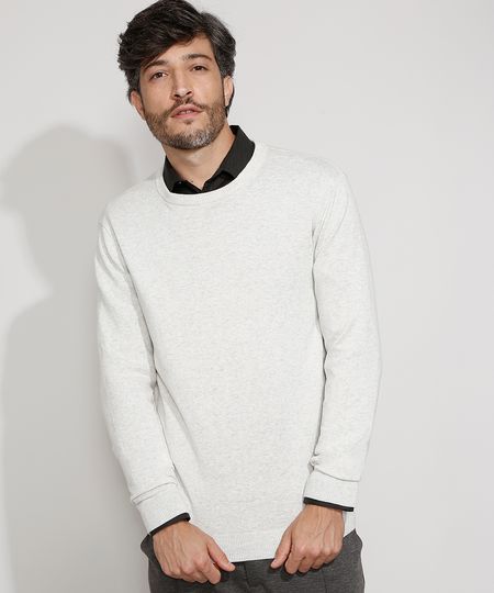 Sueter-de-Trico-Masculino-Gola-Careca-Off-White-9914698-Off_White_1 Sueter-de-Trico-Masculino-Gola-Careca-Off-White-9914698-Off_White_1