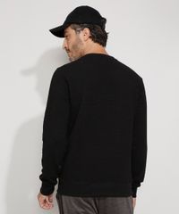 Blusa-de-Moletom-Masculina-Slim-Texturizada-Caveira-Gola-Careca-Preta-9782697-Preto_2