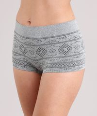 Calcinha-Feminina-Boyshort-Sem-Costura-Estampada-Etnica-9026593-Cinza_Mescla_1