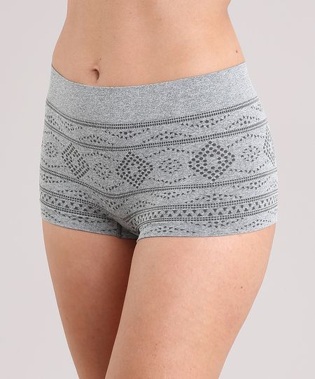 Calcinha-Feminina-Boyshort-Sem-Costura-Estampada-Etnica-9026593-Cinza_Mescla_1 Calcinha-Feminina-Boyshort-Sem-Costura-Estampada-Etnica-9026593-Cinza_Mescla_1