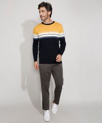Sueter-de-Trico-Masculino-com-Listras-Gola-Careca-Mostarda-9780953-Mostarda_3