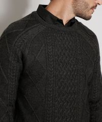 Sueter-de-Trico-Masculino-Texturizado-Gola-Careca-Cinza-Mescla-Escuro-9973739-Cinza_Mescla_Escuro_4
