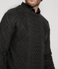 Sueter-de-Trico-Masculino-Texturizado-Gola-Careca-Cinza-Mescla-Escuro-9973739-Cinza_Mescla_Escuro_6