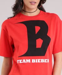 Blusa-Feminina--Team-Bieber--Manga-Curta-Decote-Redondo-em-Algodao---Sustentavel-Vermelha-9129704-Vermelho_4