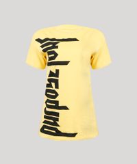 Blusa-Feminina-Justin-Bieber--Purpose-Tour--Manga-Curta-Decote-Redondo-em-Algodao---Sustentavel-Amarela-9129703-Amarelo_5