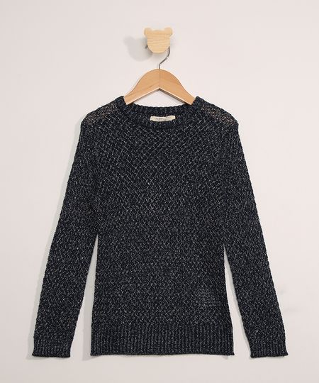 Cardigan-de-Trico-Infantil-com-Lurex-Azul-Marinho-9797537-Azul_Marinho_1