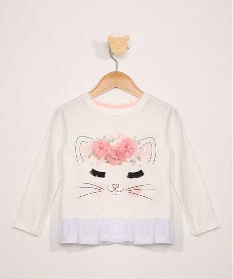 Blusa-Infantil-Manga-Longa-Gatinho-com-Flores-e-Babado-Off-White-9978059-Off_White_1
