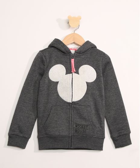 Jaqueta-de-Moletom-Infantil-Mickey-com-Bolso-e-Capuz-Chumbo-9797552-Chumbo_1