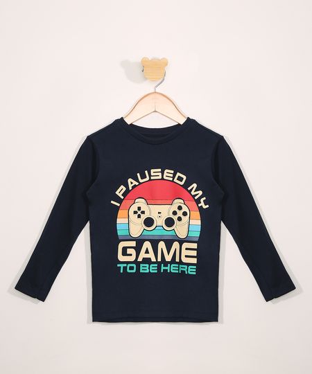 Camiseta-Infantil-Manga-Longa--I-Paused-My-Game--Azul-Marinho-9978459-Azul_Marinho_1 Camiseta-Infantil-Manga-Longa--I-Paused-My-Game--Azul-Marinho-9978459-Azul_Marinho_1
