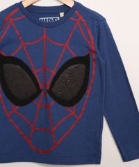 Camiseta-Infantil-Manga-Longa-Homem-Aranha-com-Paetes-Azul-9979830-Azul_2