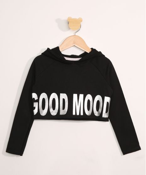 Blusa-Infantil-Cropped-Manga-Longa-com-Capuz--Good-Mood---Preta-9981626-Preto_1