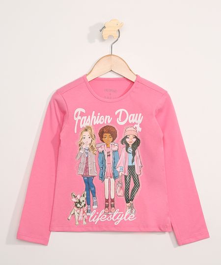 Blusa-Infantil-Manga-Longa--Fashion-Day--Decote-Redondo-Pink-9979386-Pink_1