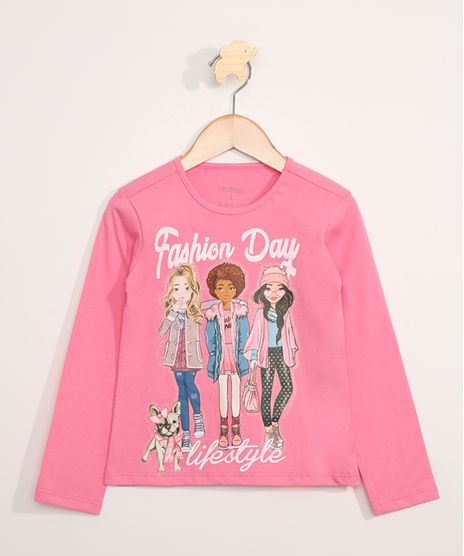 Blusa-Infantil-Manga-Longa--Fashion-Day--Decote-Redondo-Pink-9979386-Pink_1