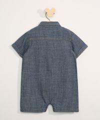 Macaquinho-Jeans-Infantil-Manga-Curta-com-Bolsos--Azul-Claro-9950584-Azul_Claro_2