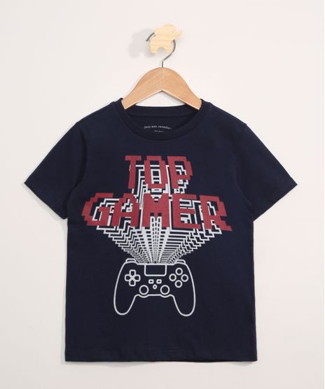 Camiseta-Infantil-Manga-Curta--Top-Gamer--Azul-Marinho-9976872-Azul_Marinho_1