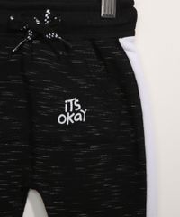 Calca-de-Moletom-Infantil-Saruel--It-s-Okay--com-Bolso-Preta-9980220-Preto_4