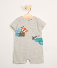 Macaquinho-Infantil-Manga-Curta-Leao-e-Jacare-Cinza-Mescla-Claro-9970487-Cinza_Mescla_Claro_1