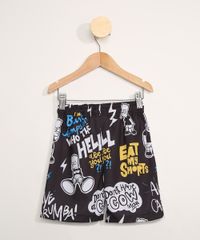 Bermuda-Surf-Infantil-Bart-com-Cordao-Preta-9979875-Preto_2