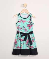 Vestido-Infantil-Sem-Manga-Estampado-Borboletas-com-Faixa-Verde-9980014-Verde_1