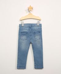 Calca-Jeans-Infantil-Skinny-Destroyed-com-Bolsos-Azul-Medio-9978504-Azul_Medio_2