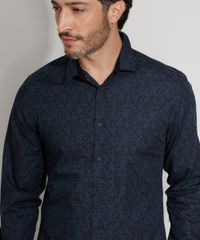 Camisa-Masculina-Slim-Estampada-Floral-Manga-Longa-Azul-Marinho-9817458-Azul_Marinho_4
