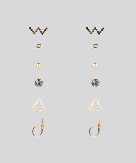 Kit-de-6-Brincos-Femininos-Dourado-9029521-Dourado_1