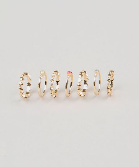 Kit-de-7-Aneis-Femininos-Dourado-9029815-Dourado_1