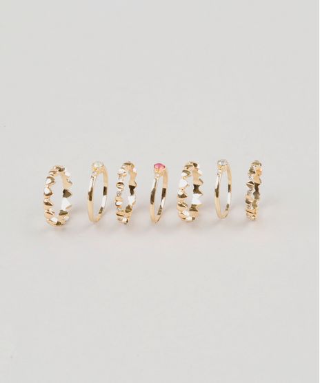 Kit-de-7-Aneis-Femininos-Dourado-9029815-Dourado_1