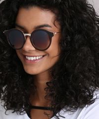 Oculos-de-Sol-Redondo-Feminino-Oneself-Marrom-Escuro-9215484-Marrom_Escuro_2