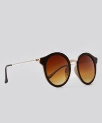 Oculos-de-Sol-Redondo-Feminino-Oneself-Marrom-Escuro-9215484-Marrom_Escuro_3