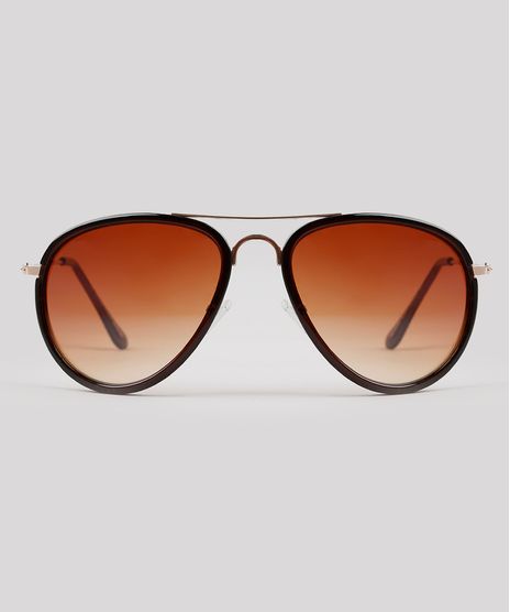 Oculos-de-Sol-Aviador-Feminino-Oneself-Marrom-Escuro-9215445-Marrom_Escuro_1