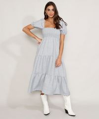 Vestido-Feminino-Midi-Estampado-Xadrez-com-Lastex-e-Recortes-Manga-Bufante-Azul-9974676-Azul_3