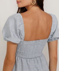Vestido-Feminino-Midi-Estampado-Xadrez-com-Lastex-e-Recortes-Manga-Bufante-Azul-9974676-Azul_4
