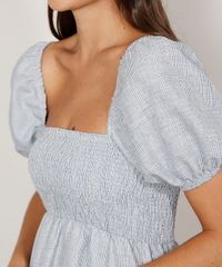 Vestido-Feminino-Midi-Estampado-Xadrez-com-Lastex-e-Recortes-Manga-Bufante-Azul-9974676-Azul_5