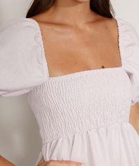 Vestido-Feminino-Midi-Estampado-Xadrez-com-Lastex-e-Recortes-Manga-Bufante-Rosa-9974676-Rosa_5