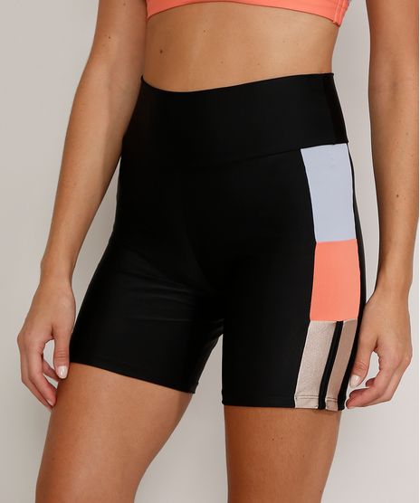 Bermuda-Feminina-Esportiva-Ace-Color-Block-com-Brilho-Preta-9966945-Preto_1
