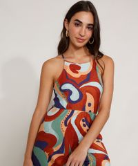 Vestido-Feminino-Longo-Halter-Neck-Texturizado-Estampado-de-Cajus-Multicor-9977672-Multicor_4