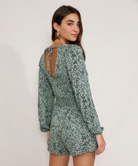 Macaquinho-Feminino-Estampado-de-Poa-com-Transpasse-Manga-Bufante-Verde-9975375-Verde_2